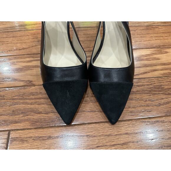 Bruno Magli Alina Slingback Pump Leather Suede Sandals EU 40 NWOB - Picture 3 of 7